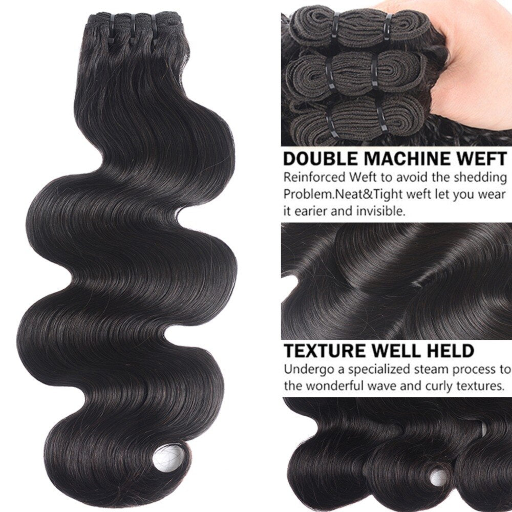 Brazilian Hair Raw Virgin Body Wave Hair Bundles 100% Human Hair Weave Bundles Fedex Shipping
