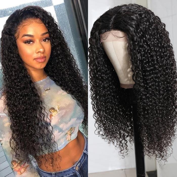 Ruilong Hair 5X5 Transparent HD Lace Closure Wigs For Women Pre Plucked Malaysian 100% Virgin Hair Kinky Curly Wig