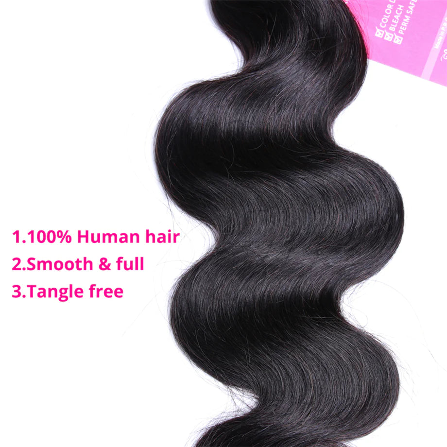 Ruilong Hair 12A Grade Body Wave 120g/1PCS Virgin Hair Human Hair Extension Free Fast Shipping