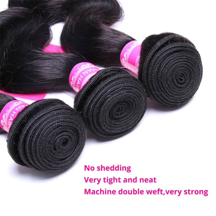 Ruilong Hair 12A Grade Body Wave 120g/1PCS Virgin Hair Human Hair Extension Free Fast Shipping