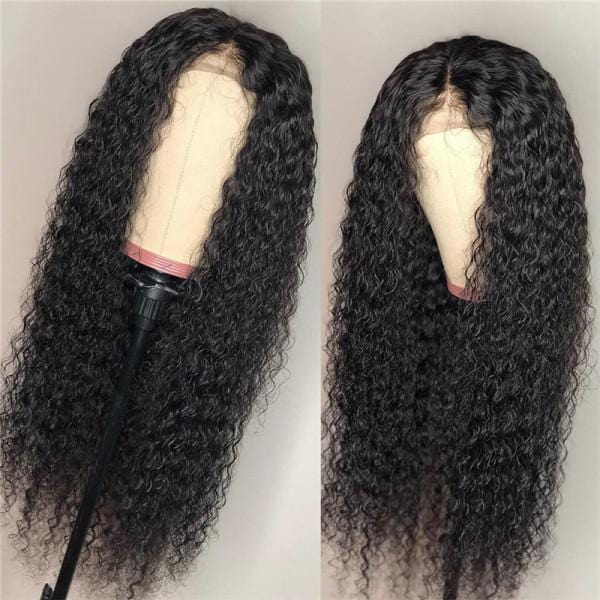 Ruilong Hair 5X5 Transparent HD Lace Closure Wigs For Women Pre Plucked Malaysian 100% Virgin Hair Kinky Curly Wig