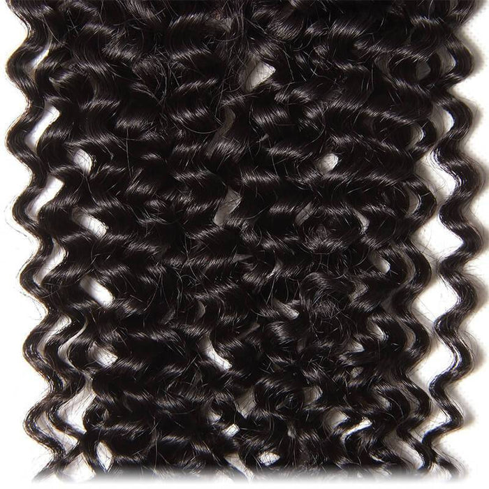 Ruilong Hair Kinky Curly 4x4 Transparent Lace Closure With Baby Hair Virgin Human Hair
