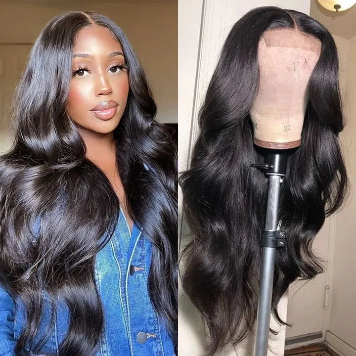 Ruilong Hair 4X4 Malaysian Body Wave Lace Closure Human Hair Wigs For Women 180% 250% Density HD Transparen Lace Closure Wig Pre-plucked