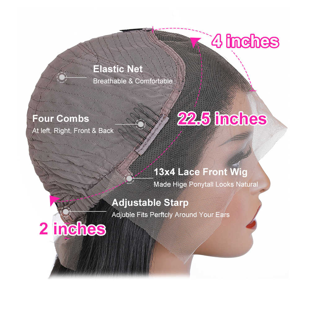 Ruilong Hair 99J Burgundy Body Wave 13x4 Lace Front Wig 100% Human Hair Wig With Natural Hairline For Women
